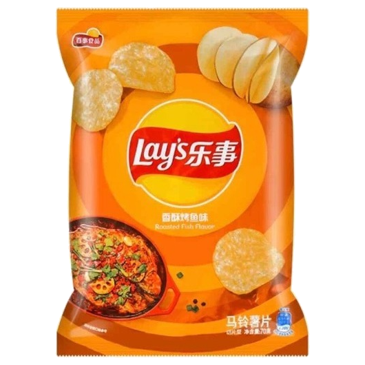 DJR Foods Wholesale Service Potato Chips (Crispy Grilled Fish)