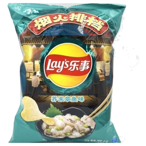 Wholesale Korean Snacks Potato Chips (Imitation Mustard Octopus Flavor)