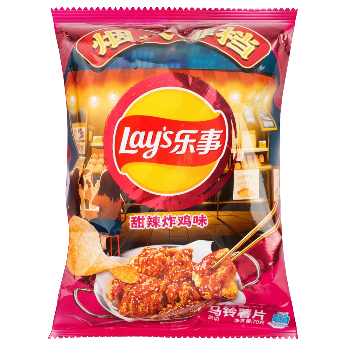 Wholesale Korean Snacks Potato Chips (Imitation Sweet and Spicy Fried Artificial)