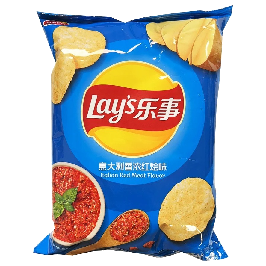 Wholesale Korean Snacks Potato Chips (Italian Red Meat)