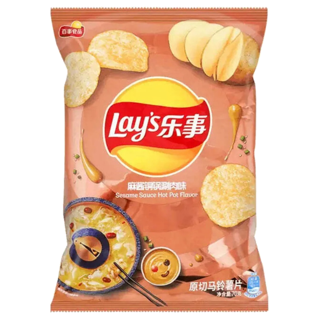 Japanese Wholesale Distribution Potato Chips (Sesame Sauce Hot Pot)