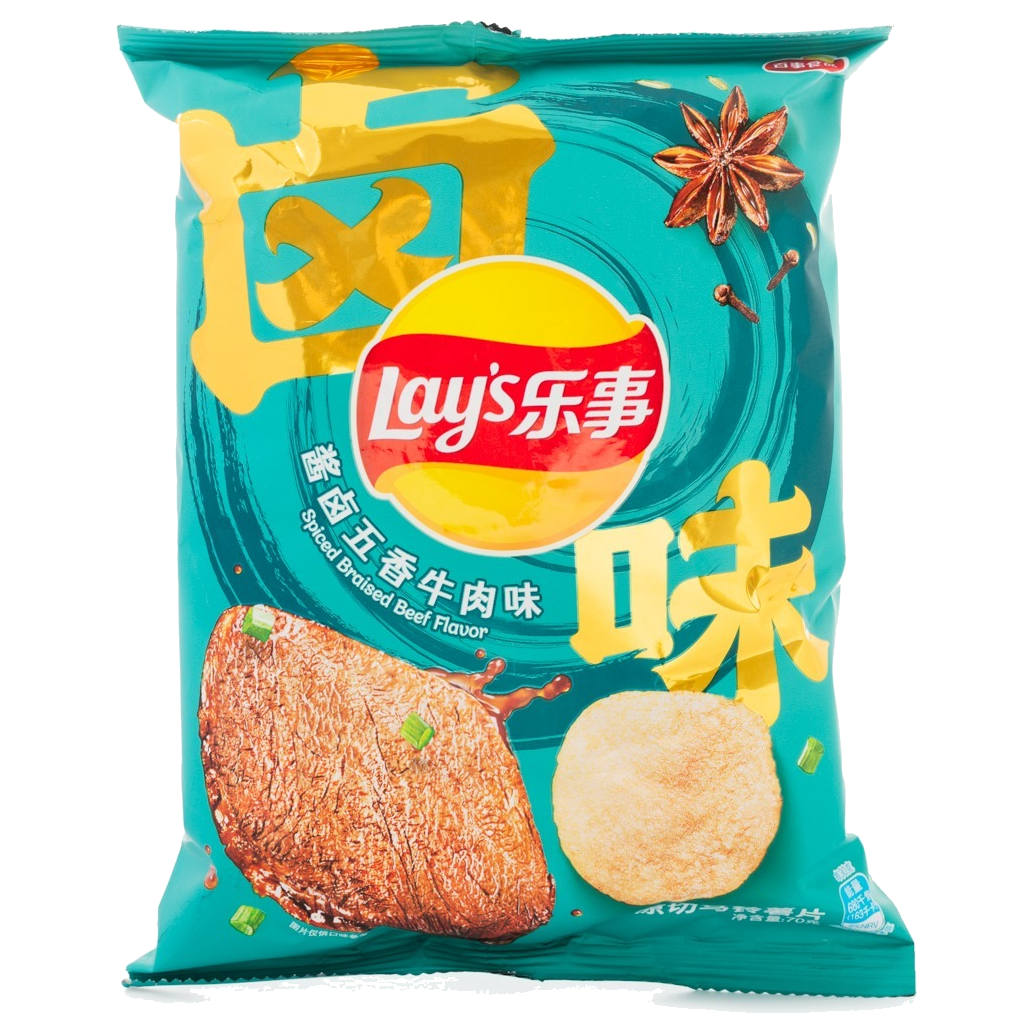 Wholesale Korean Snacks Potato Chips (Spiced Braised Artificial Beef Fla)