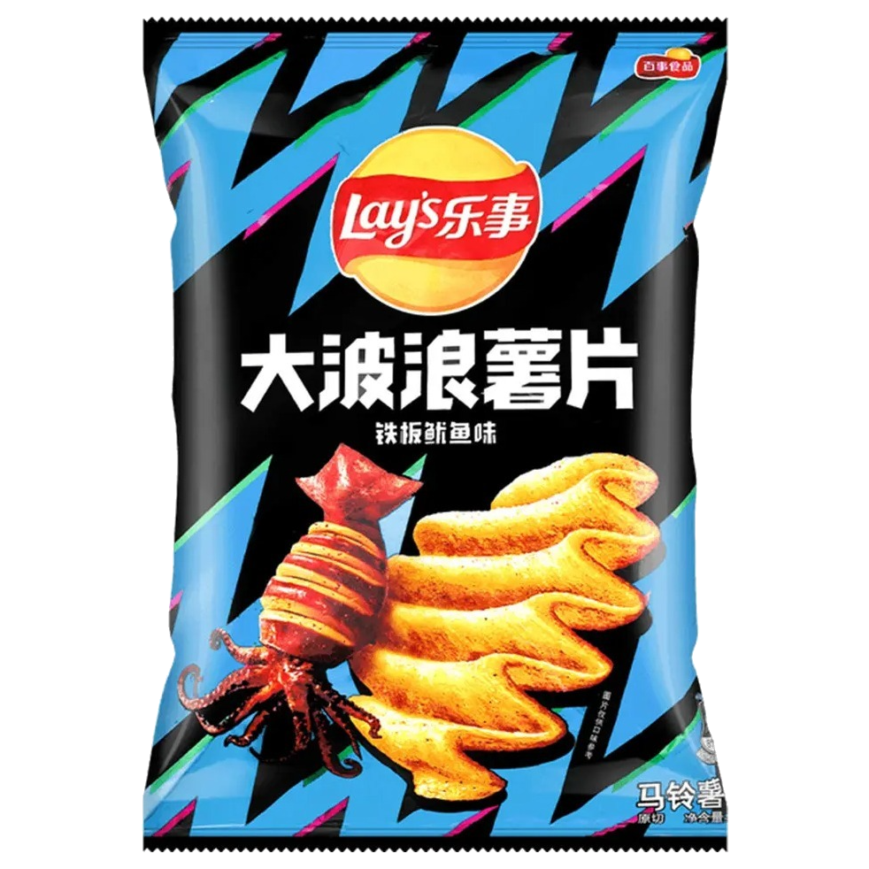 Wholesale Korean Snacks Wave Chips (BBQ Squid)