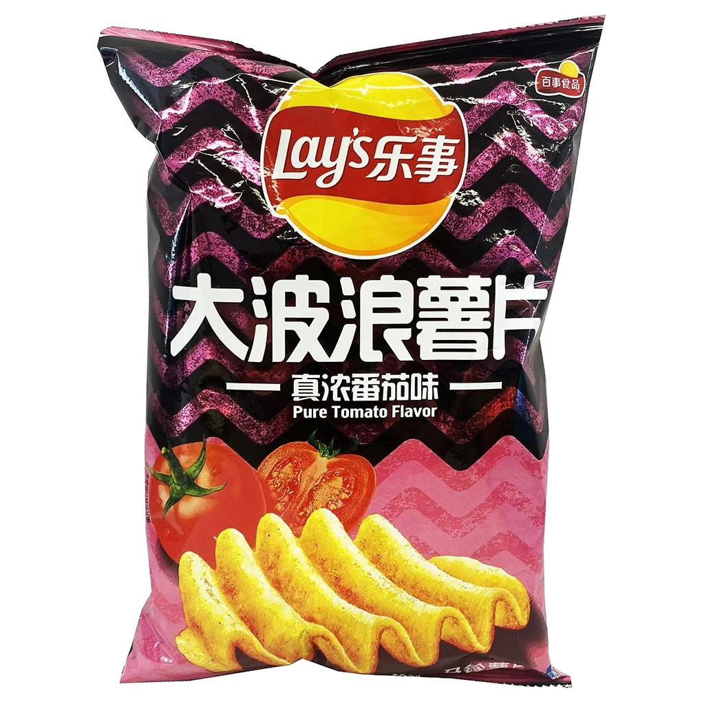 Wholesale Korean Snacks Wave Potato Chips (Pure Tomato)