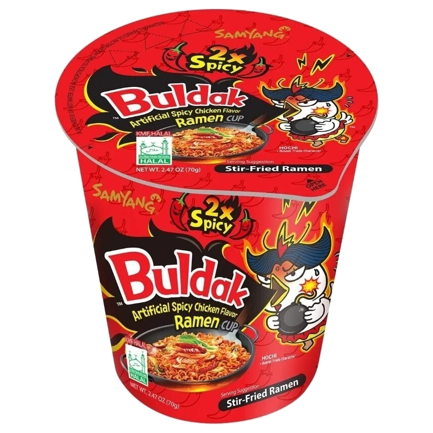 Samyang Buldak Cups - 2x Spicy