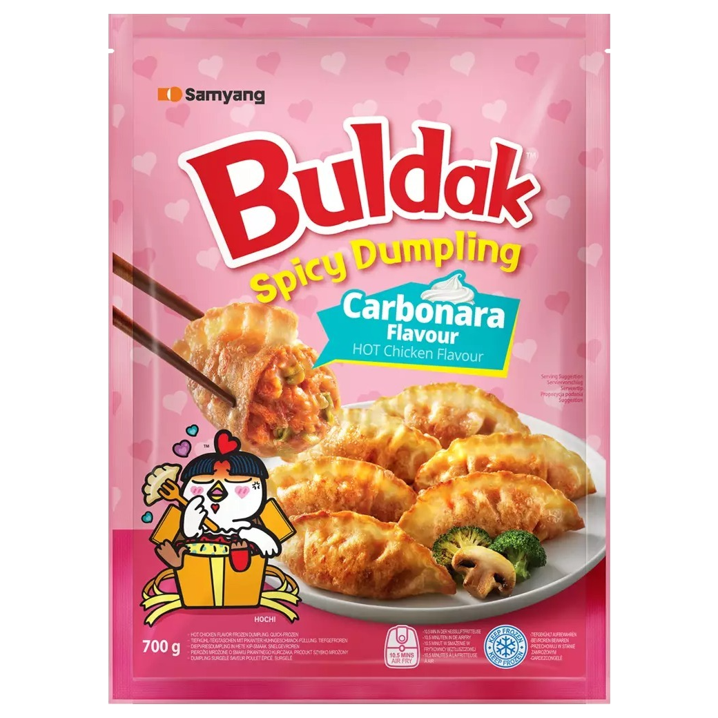 Samyang Buldak - Spicy Dumplings - Carbonara