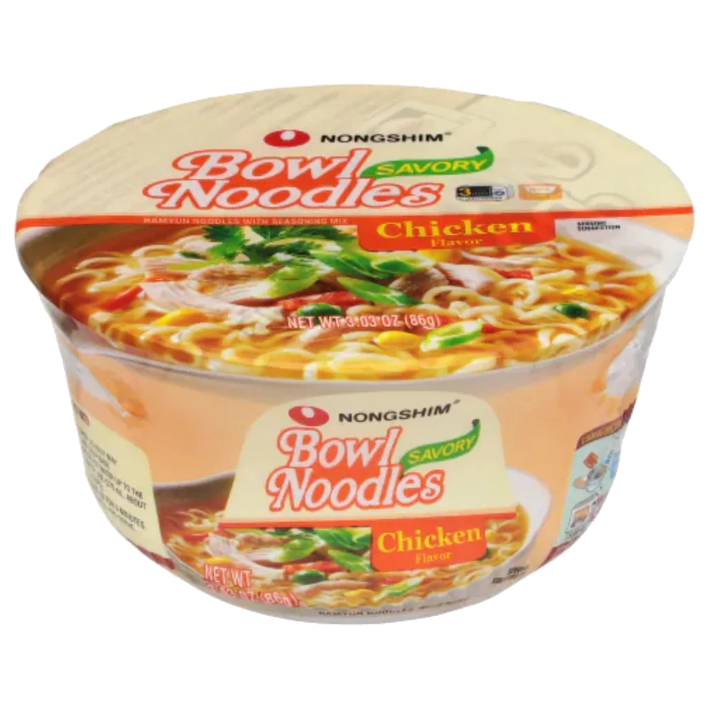 Nongshim Bowl Noodle Savory Chicken 12