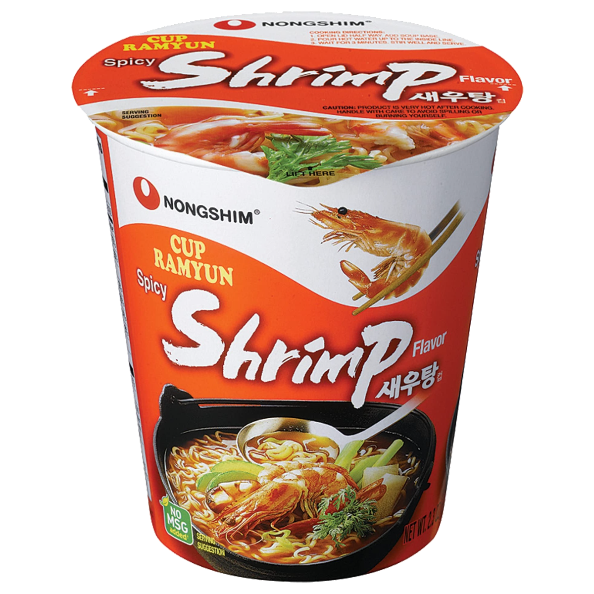 DJR Foods Wholesale Service Spicy Shrimp Noodle Cup