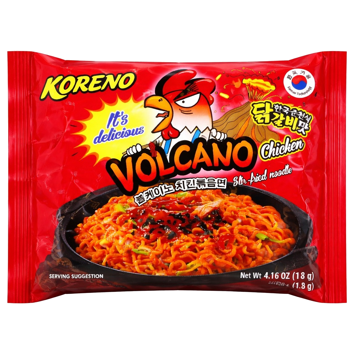 DJR Foods Wholesale Service Koreno Volcano Chicken Noodle