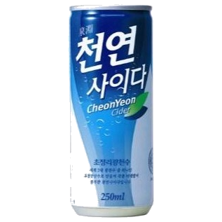 Lotte Cheon Yeon Cider Carbonated Soft Drinks (cans)