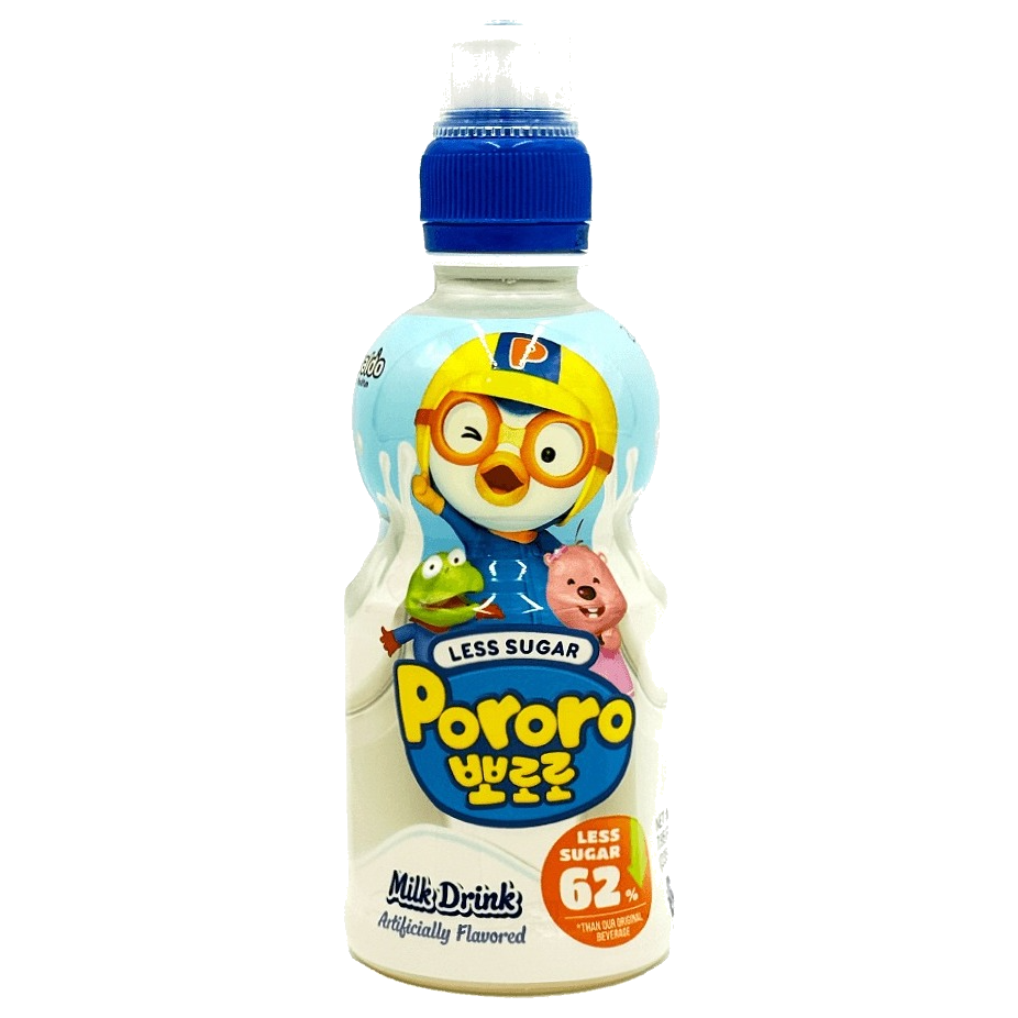 DJR Foods Wholesale Service Less Sugar Pororo Drink (Milk) 2pk