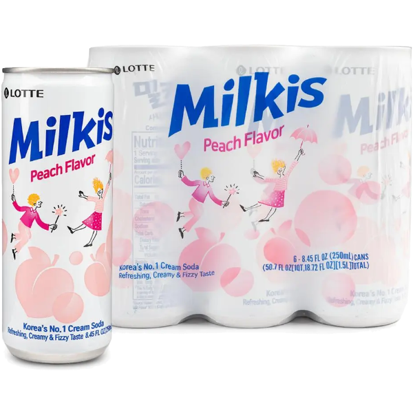 Lotte Milkis Peach Can